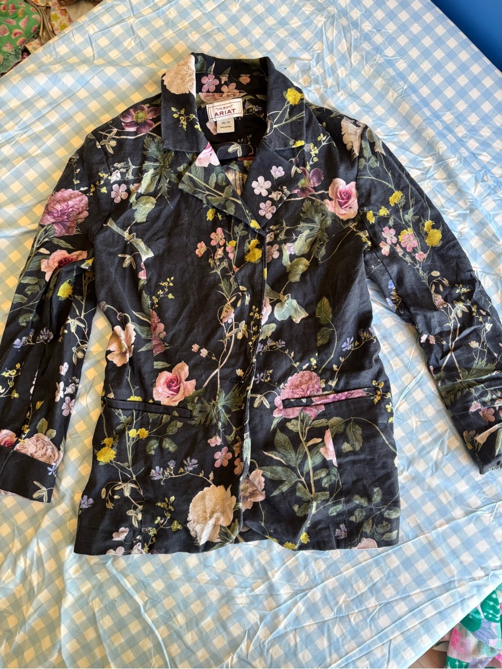 Ariat Black Floral Print Women's Blazer Jacket